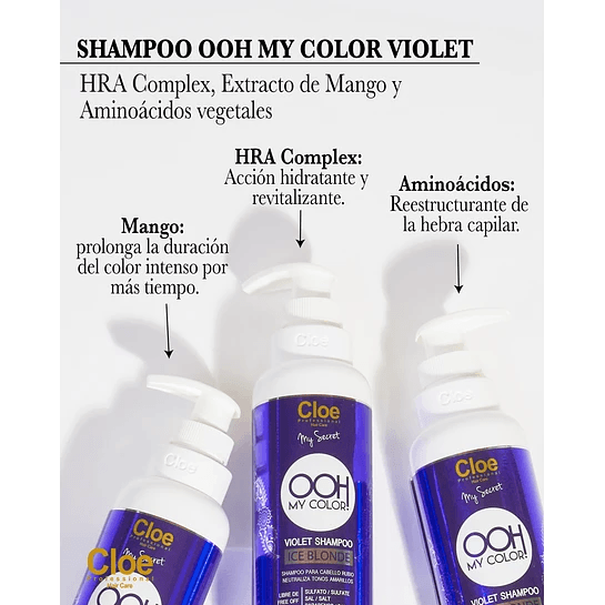 Shampoo para Cabellos Rubios OOH My Color Violet