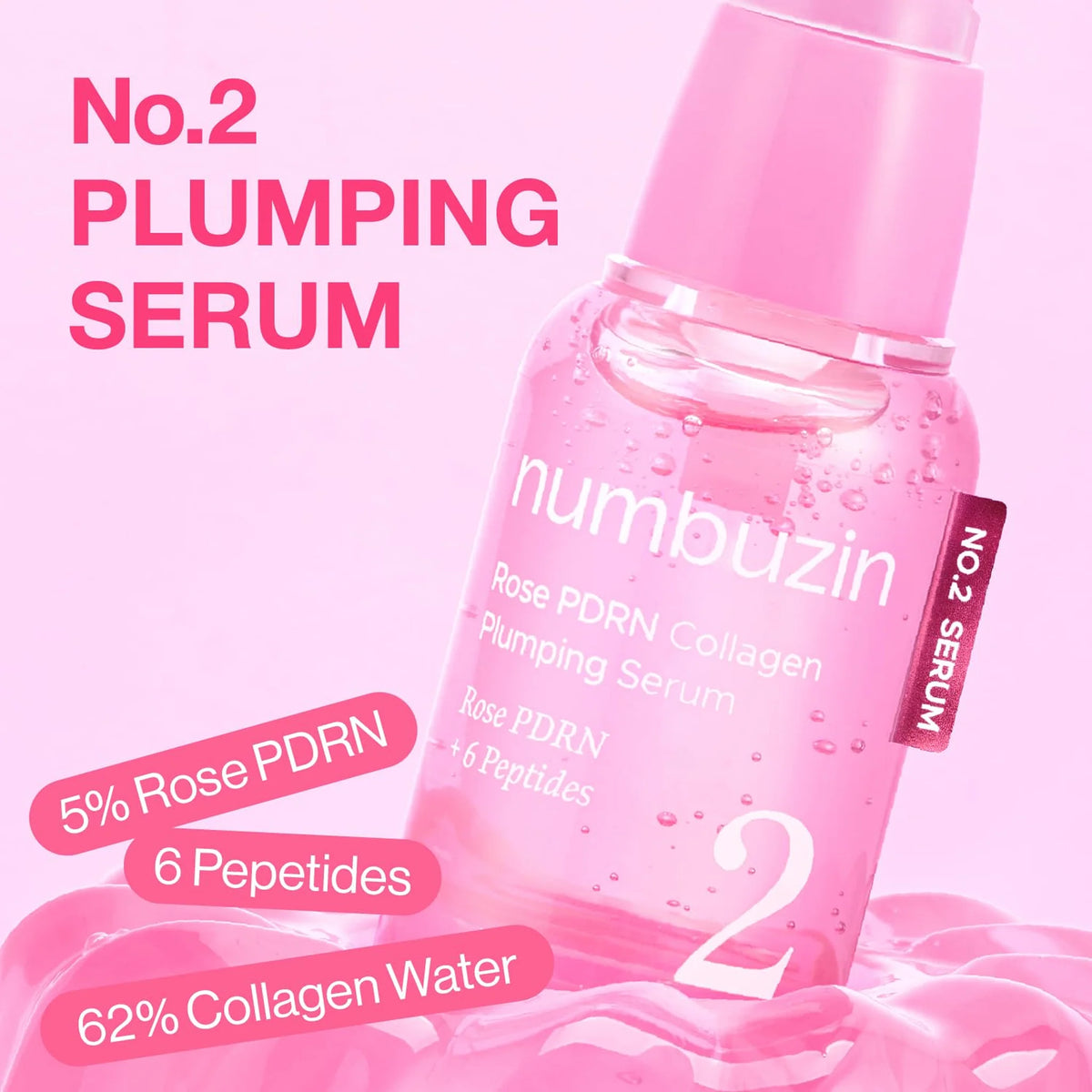 Serum No.2 Rose PDRN Collagen Plumping Serum