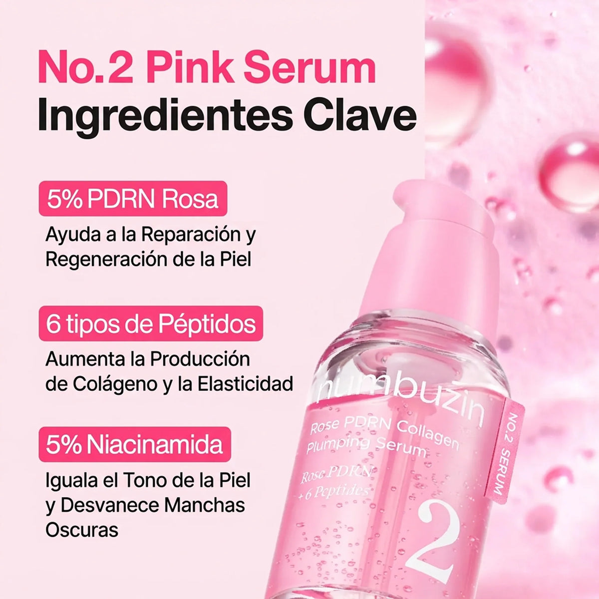 Serum No.2 Rose PDRN Collagen Plumping Serum