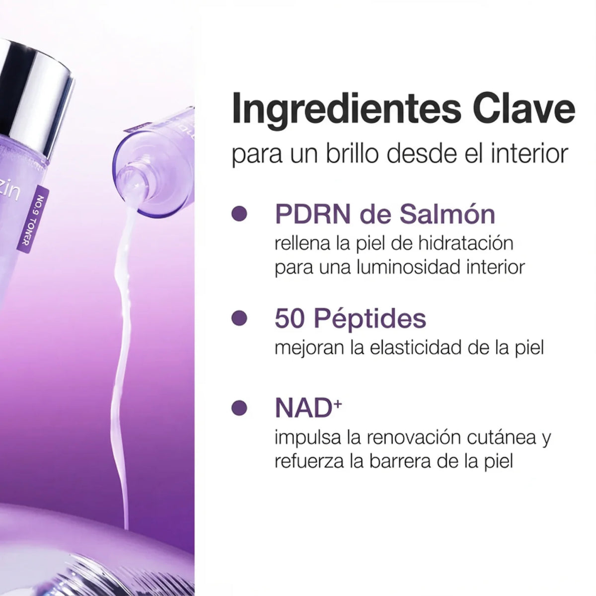 Tónico Facial No.9+ NAD+ PDRN Glow Boosting Toner