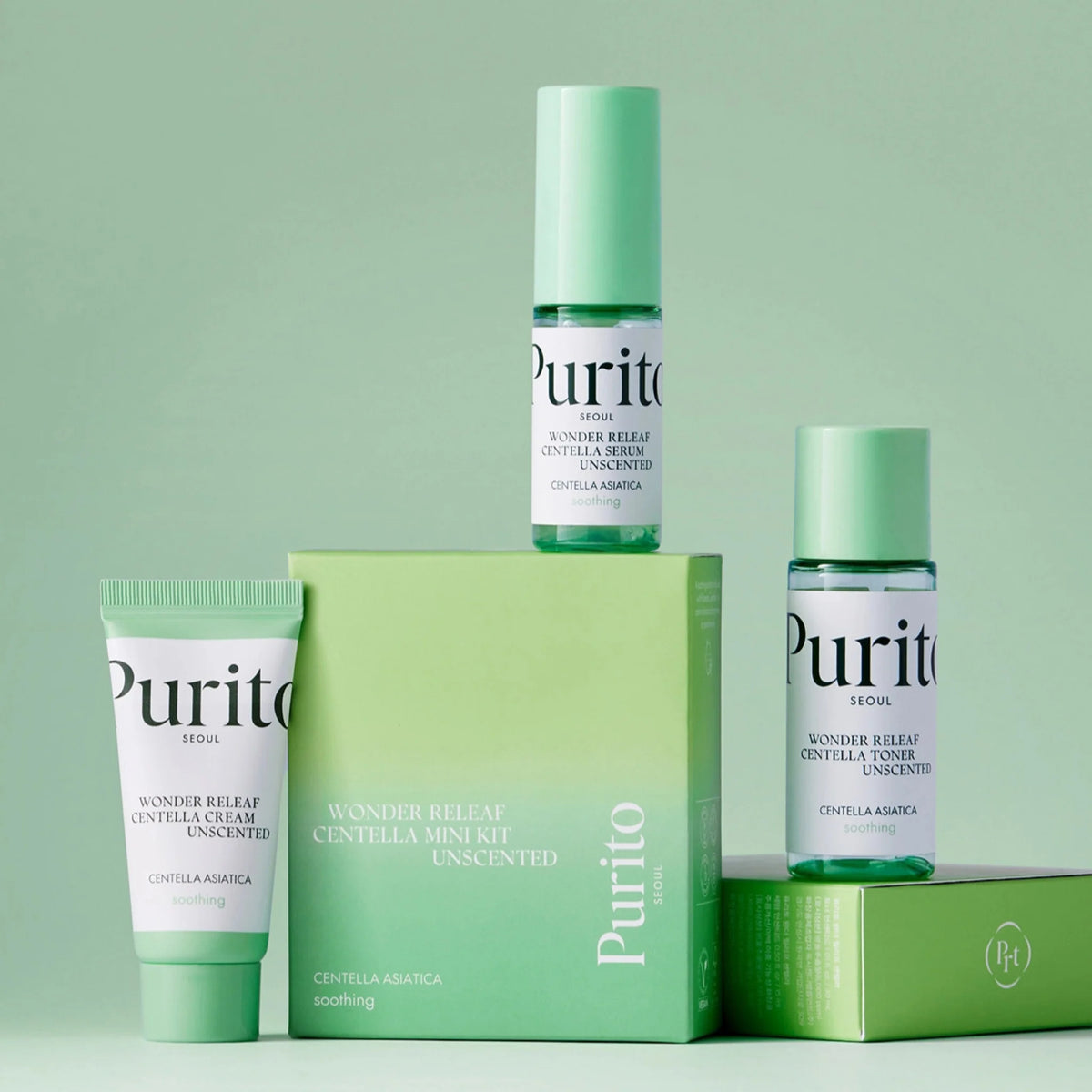 Kit Mini para Piel Sensible Wonder Releaf Centella Unscented