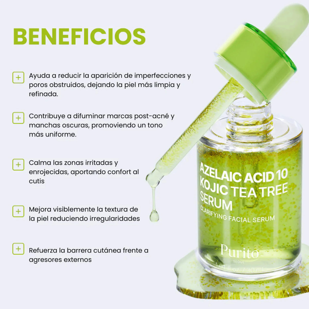 Serum de Acido Azelaico Azelaic Acid 10 Kojic Tea Tree Serum