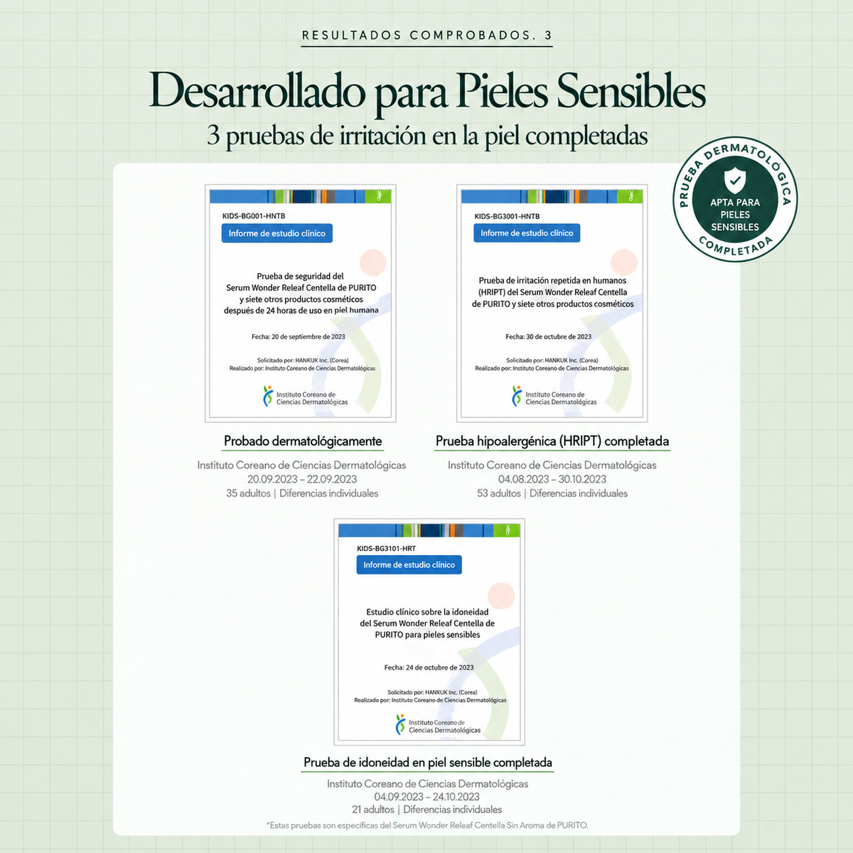 Kit Mini para Piel Sensible Wonder Releaf Centella Unscented