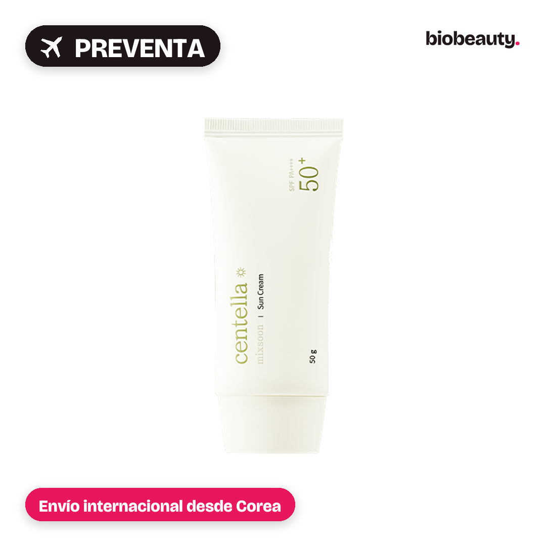 Protector solar Centella Sun Cream Mixsoon SPF50+ en preventa